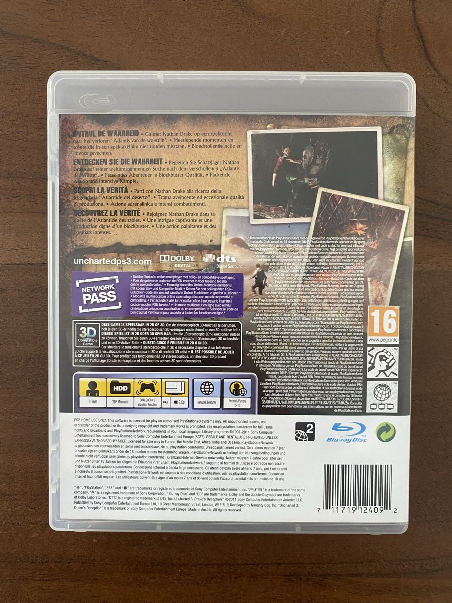 Sony Giochi: Uncharted 3: Drake's Deception für PS3 – Usato da Thunstetten venduto da Virus_33 2