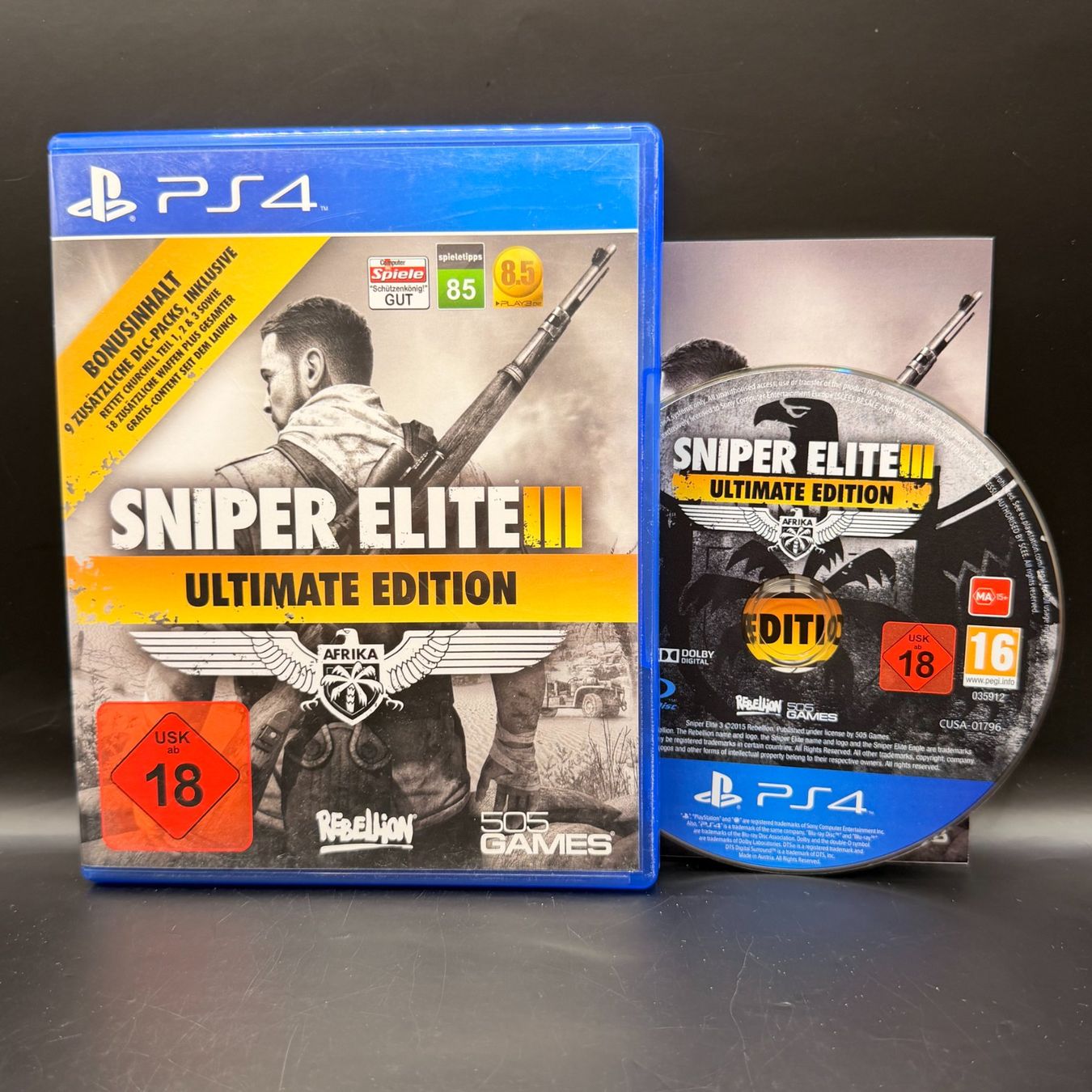 Sony Giochi: PS4 Spiel Sniper Elite III Ultimate Edition – Usato da Düdingen venduto da Nerdworld