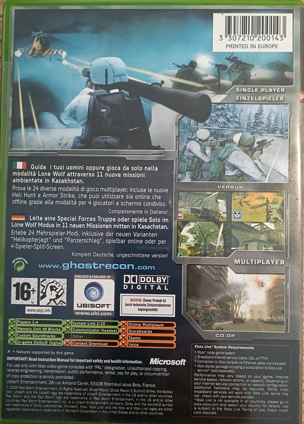 Giochi: Xbox Classic - Ghost Recon 2 - Summit Strike - Top Zustand! – Usato da Interlaken venduto da M.Sturm 2