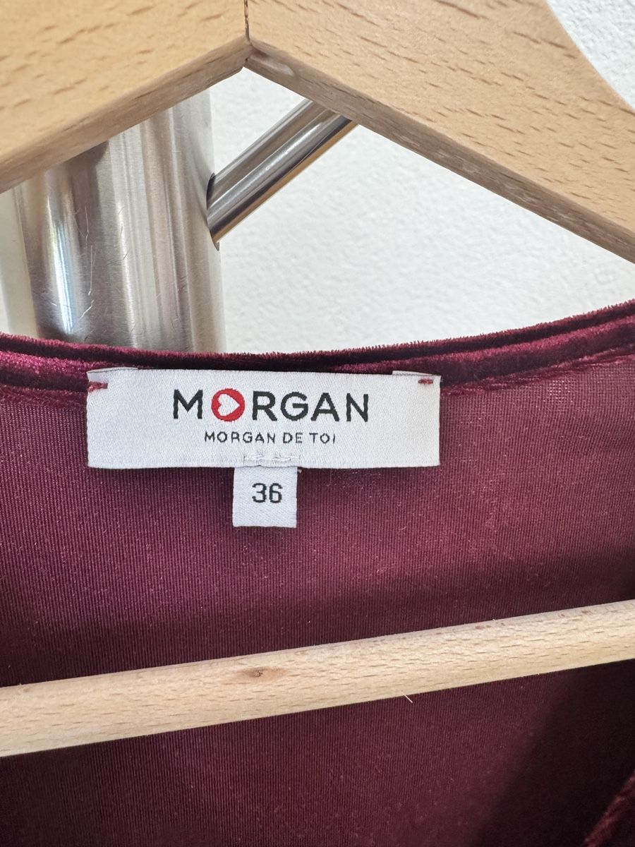 Morgan Kleider: robe en velours rouge morgan – Neu (gemäss Beschreibung) aus Lonay von nei_79jc 1
