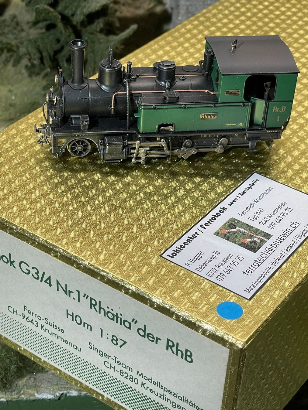 Ferro-suisse Modellini di ferrovie: Ferro Suisse, Rhätia 1, HOm – Nuovo (secondo la descrizione) da Krummenau venduto da ferrotech 2