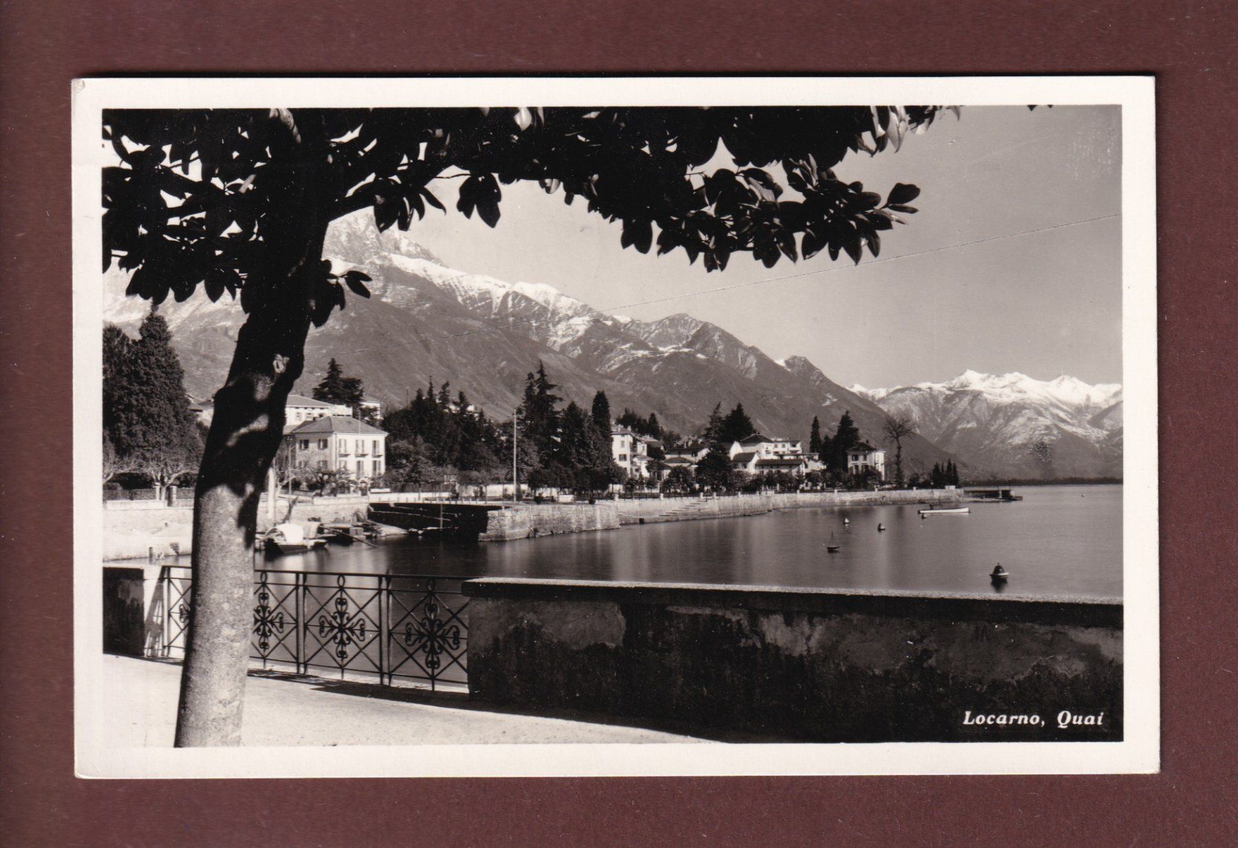 Cartoline postali: LOCARNO - Quai - 1938 – Usato da Pully venduto da nicecards