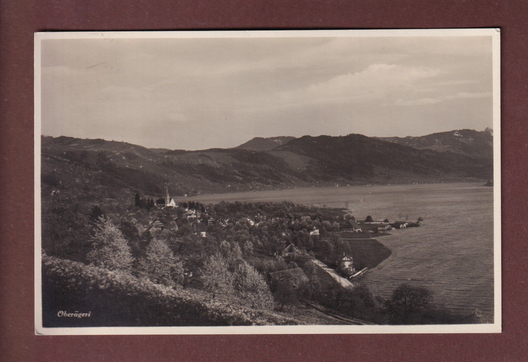 Cartoline postali: OBERÄGERI - 1932 – Usato da Pully venduto da nicecards-shop