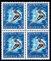 1948 SONDERMARKE OLYMPISCHE WINTERSPIELE ST. MORITZ - OL6