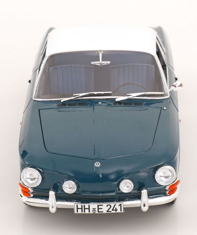 Modèle Réduit Norev 1/18 - Volkswagen Karmann Ghia Type 34 1961 - Bleu - Métal - Neuf