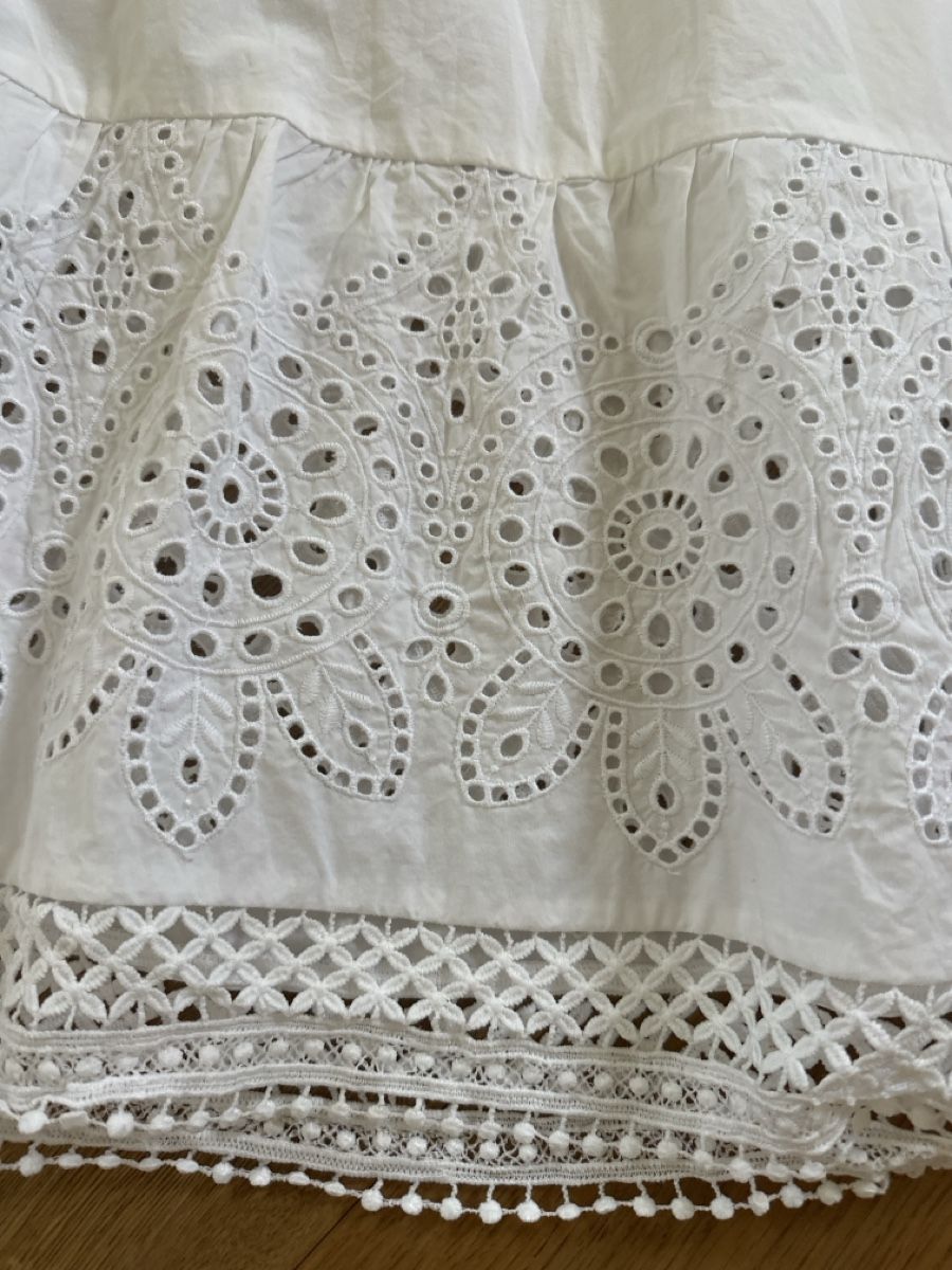 H&M Kleider: Robe brodée H&M blanche taille S comme neuve – Neu (gemäss Beschreibung) aus Commugny von rus_my8v 1