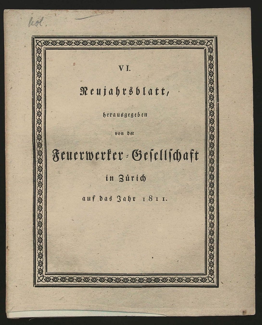 Incisioni: Zürich Katzensee Neujahrsblatt 1811 – Usato da Rafz venduto da Helvet32 2