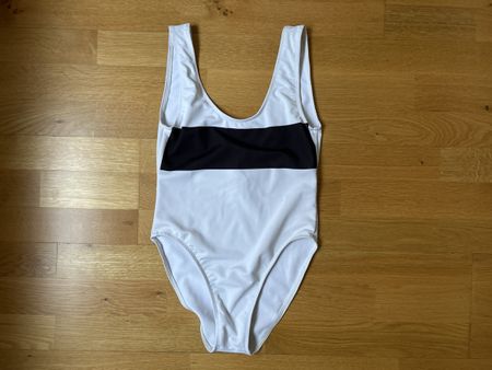 Beth Richards One-piece Swimsuit, Size S, White, Summer Fun!