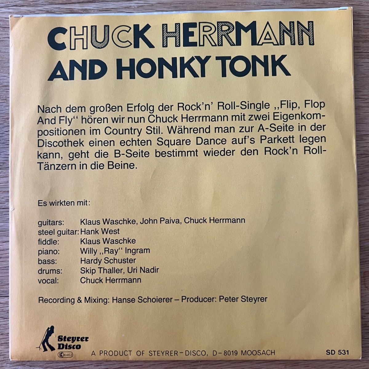 Schallplatten: Chuck Herrmann & Honky Tonk - Square Dance / 1. D 1982 – Gebraucht aus Gais von soundcave57 1