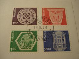 Dauermarken hohe Werte, Satz FDC, 5 Belege