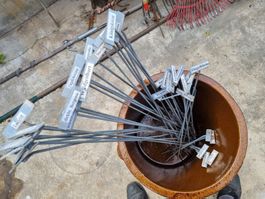 über 40 Stk. Gartenstecker/Pflanzenetiketten