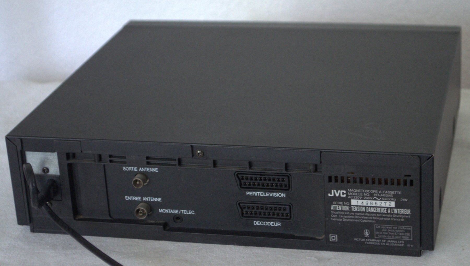 JVC Aufnahmegeräte: Videorecorder / magnétoscope JVC HR-J415MS – Gebraucht aus Collonges von arashee 2