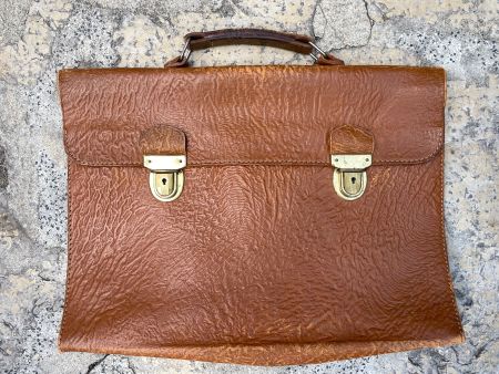 Vintage Lederaktentasche - Porte-documents en cuir vintage
