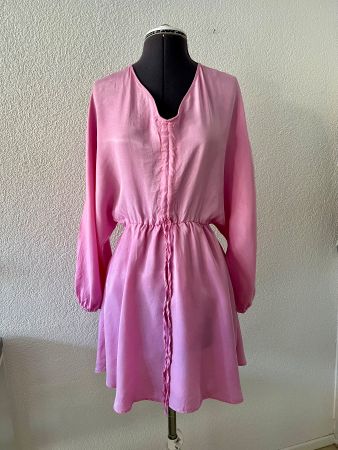 ZARA Kleid/Tunika XS – Pink, gefüttert, locker & luftig