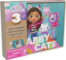 Gabby's Dollhouse 3x  Holzpuzzle mit Holzbox (neu/OVP)