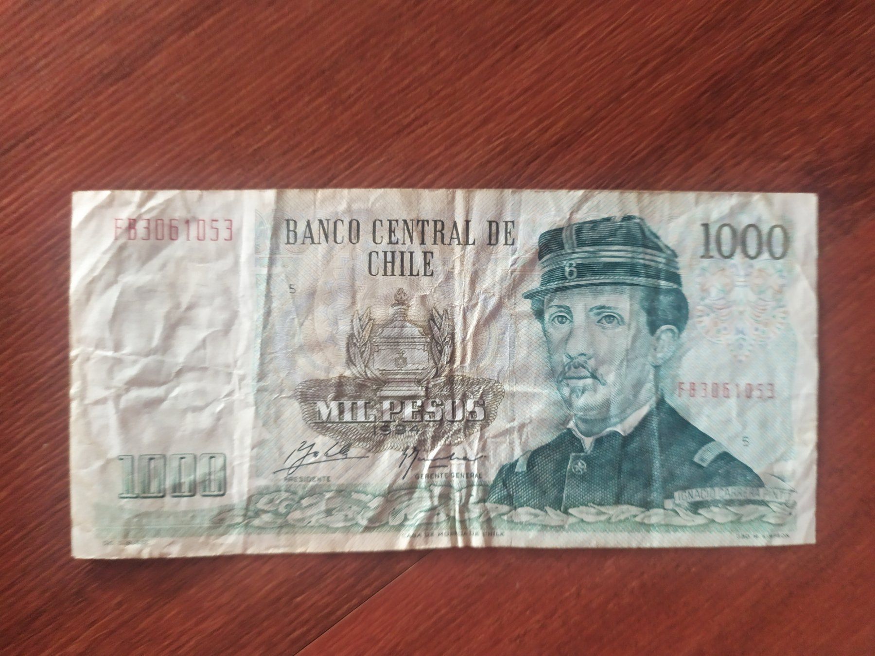 Banconote: Chile - Banknote 1000 Pesos – Usato da Villars-sur-Glâne venduto da MiguelDelgado