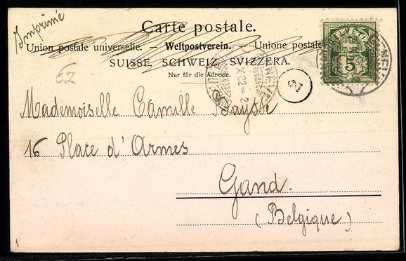 Cartoline postali: AK Genève, Boulevard du Théatre, 1902 – Usato da Berlin venduto da bartko-reher 1