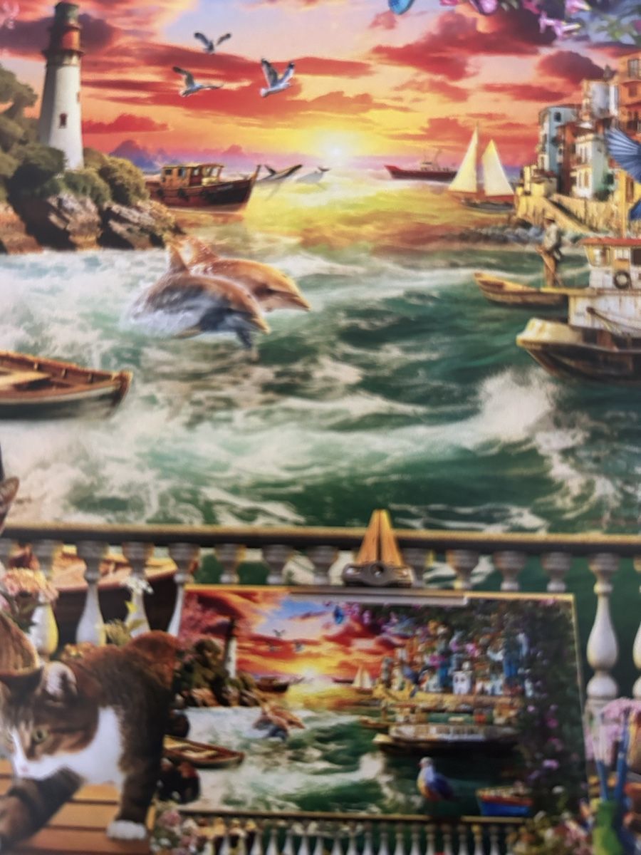 Puzzles:  2 Stk Puzzle "Window view" 1000 Teile vollständig mit Box – D'occasion à Männedorf par Raendy 1