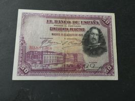 Spanien 1928, 50 Pesetas