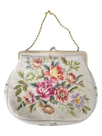 Vintage 50er Jahre Nadelspitze Tasche
