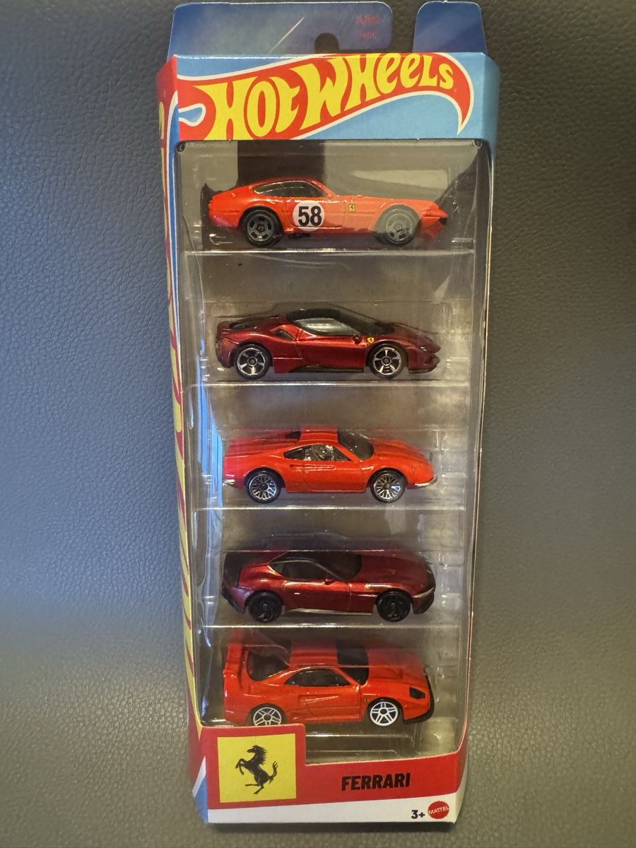 Hot Wheels Modellini d'auto: Hot Wheels / Ferrari 5er Set – Nuovo e nell'imballaggio originale da Emmen venduto da ChristianO8
