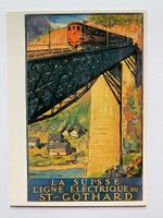 Plakat für Gotthard-Bahn SBB 1924 (Repro.)