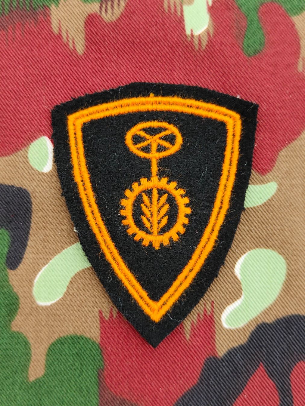 Schweizer Armee Placchette & Badge: Funktionsabzeichen Motormechaniker / Panzermechaniker V2 – Usato da Bauma venduto da SwissMilitaria