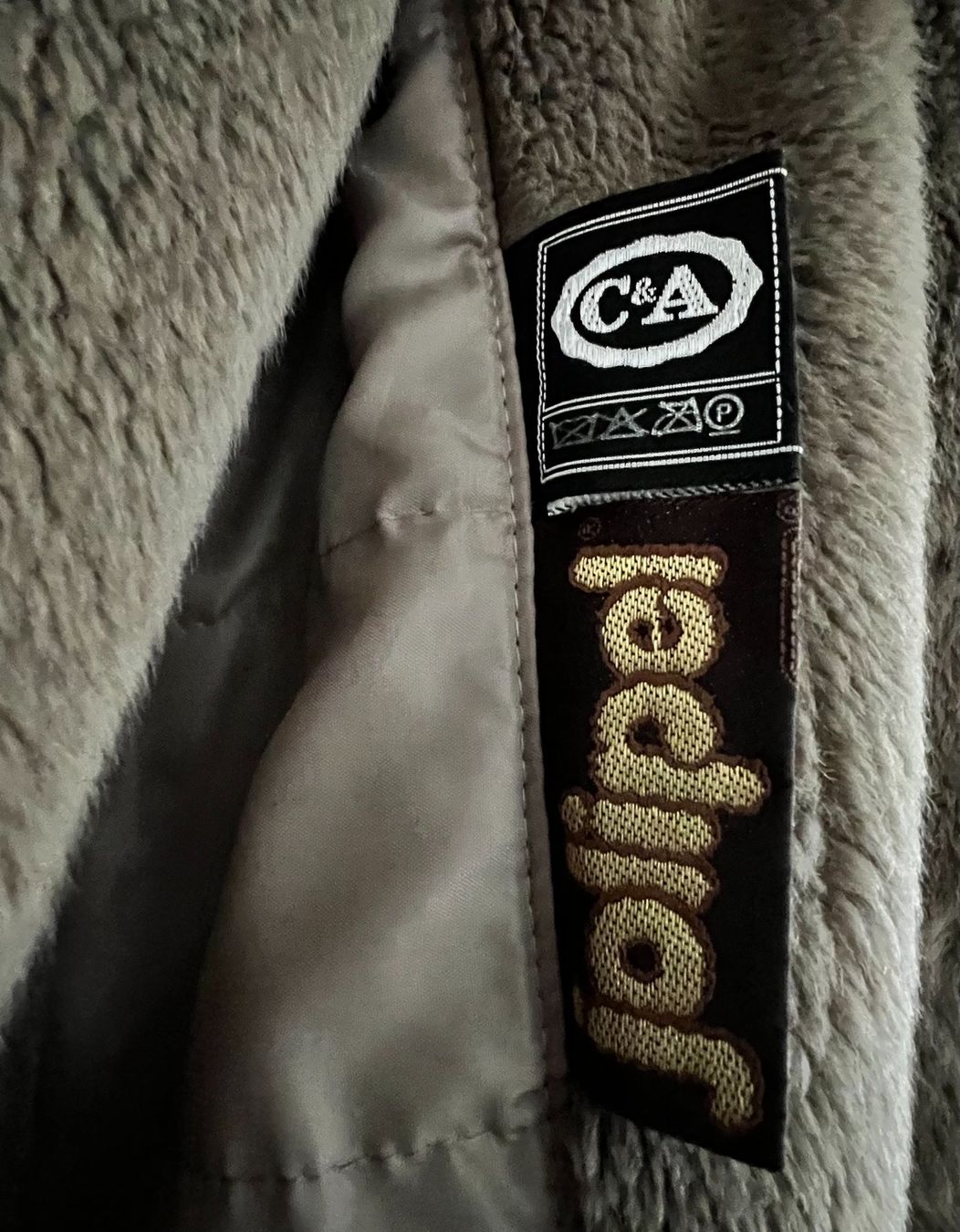 Damen Kurzmantel mit Teddyfellfutter Gr18 von C&A, neuwertig (Neu