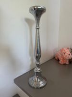 Kerzenständer silberfarben 75 cm hoch Metall gebraucht