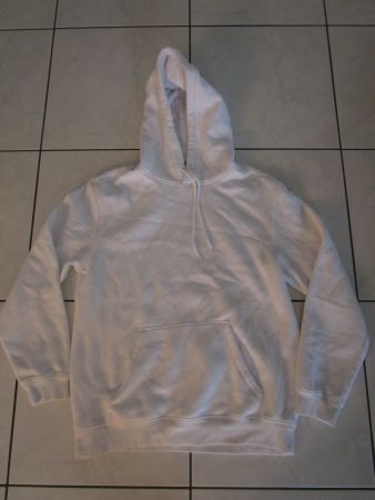 Hoodie Kapuzenpullover H&M Gr. M relaxed fit weiss