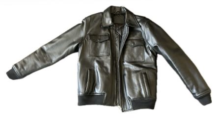 Schwarze Lederjacke Echtleder
