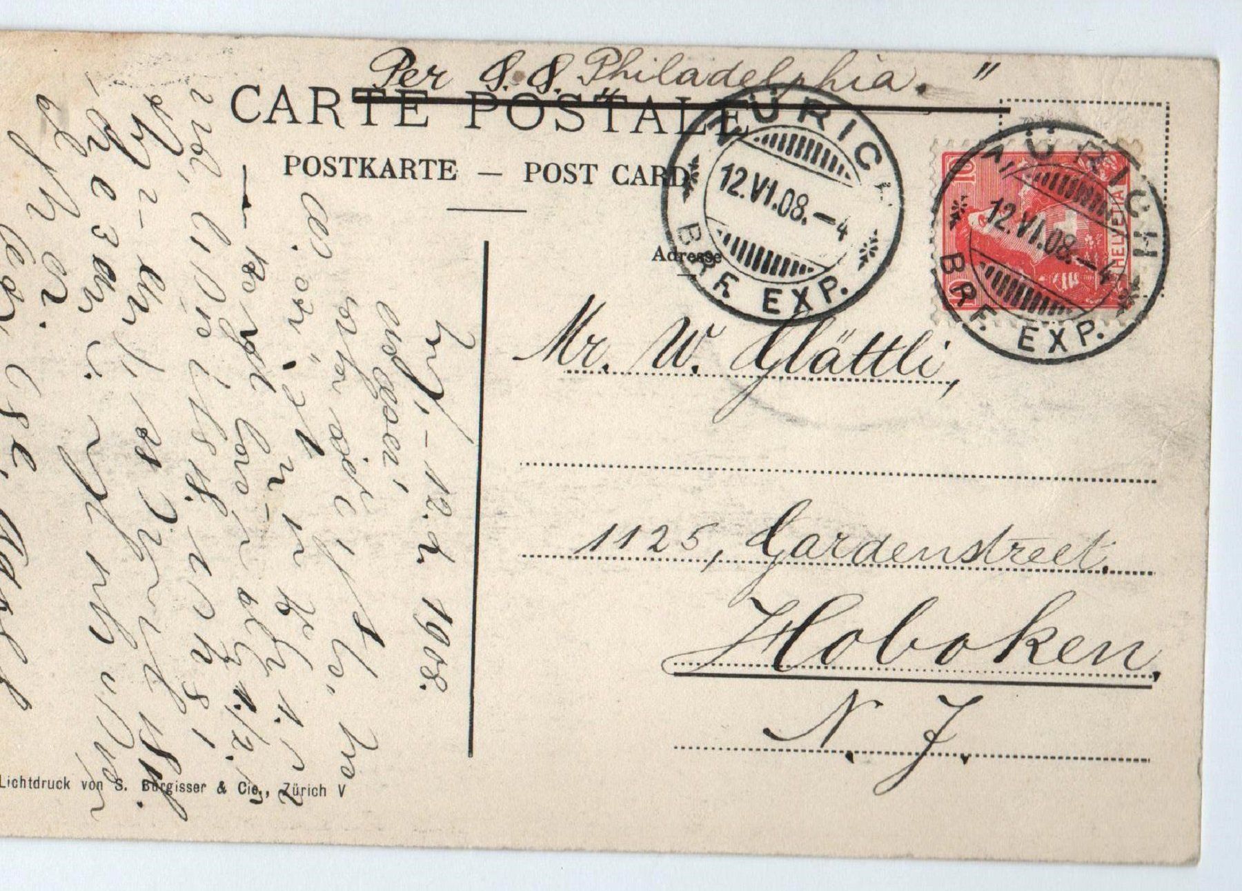 Cartoline postali: ZÜRICH Neue Kantonsschule. Tram – Usato da Jona venduto da philajona 1