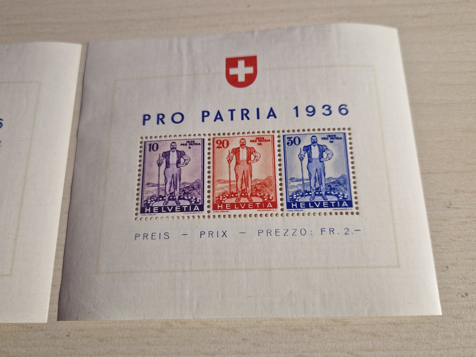 Alle Briefmarken: 2 PP Blöcke 1936, ab 1.- – Gebraucht aus Burgdorf von Glossy01 3