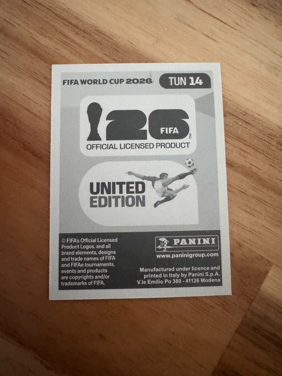 Panini Carte collezionabili: Panini - WM 2026 - TUN 14 - Sticker – Nuovo (secondo la descrizione) da Wetzikon ZH venduto da thayreen 1