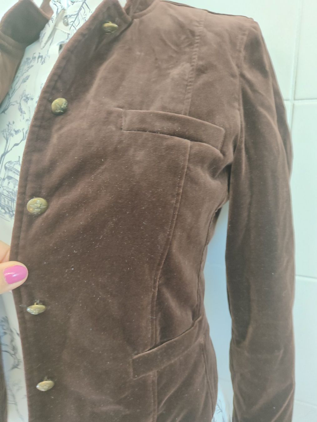 Giacche: Samt Damen Blazer GR 34 – Usato da Langnau am Albis venduto da Judithsebi