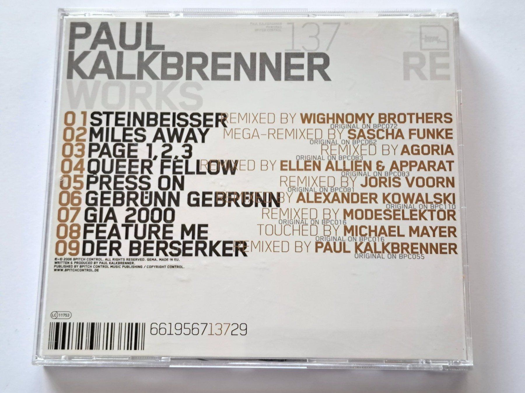 CDs: CD Paul Kalkbrenner – Reworks   – Gebraucht aus Pully von bro_n52j 1