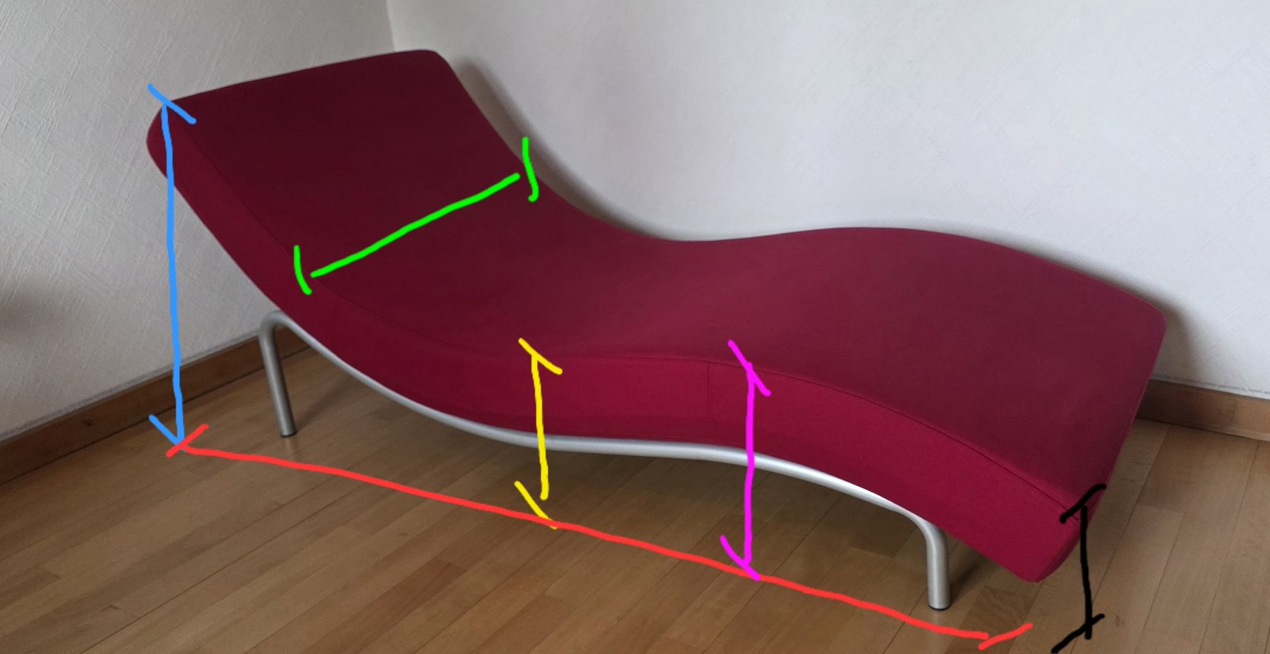 Sedie a sdraio: Relaxliege rot – Usato da Lyss venduto da wal_q9rg 3