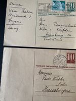 10 er Postkarte 1942 + 1950 gelaufen ab Cossonay + Luzern