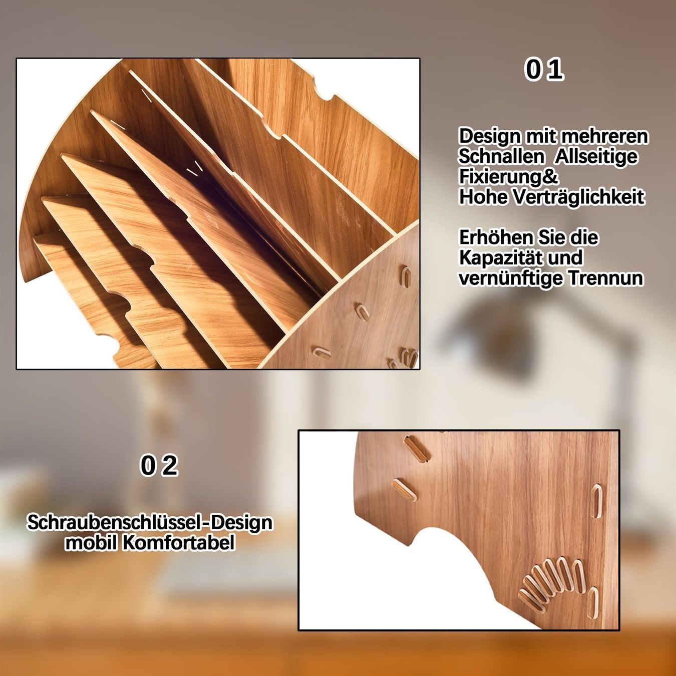 Koffer & Taschen: Dokumentenablage Holz mit 6 Fächern – Neu (gemäss Beschreibung) aus Thun von nuonuoshop 3