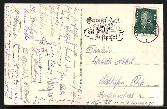 Cartoline postali: Grusskarten-AK Dortmund, Stadtpartie mit – Usato da Berlin venduto da bartko-reher 1