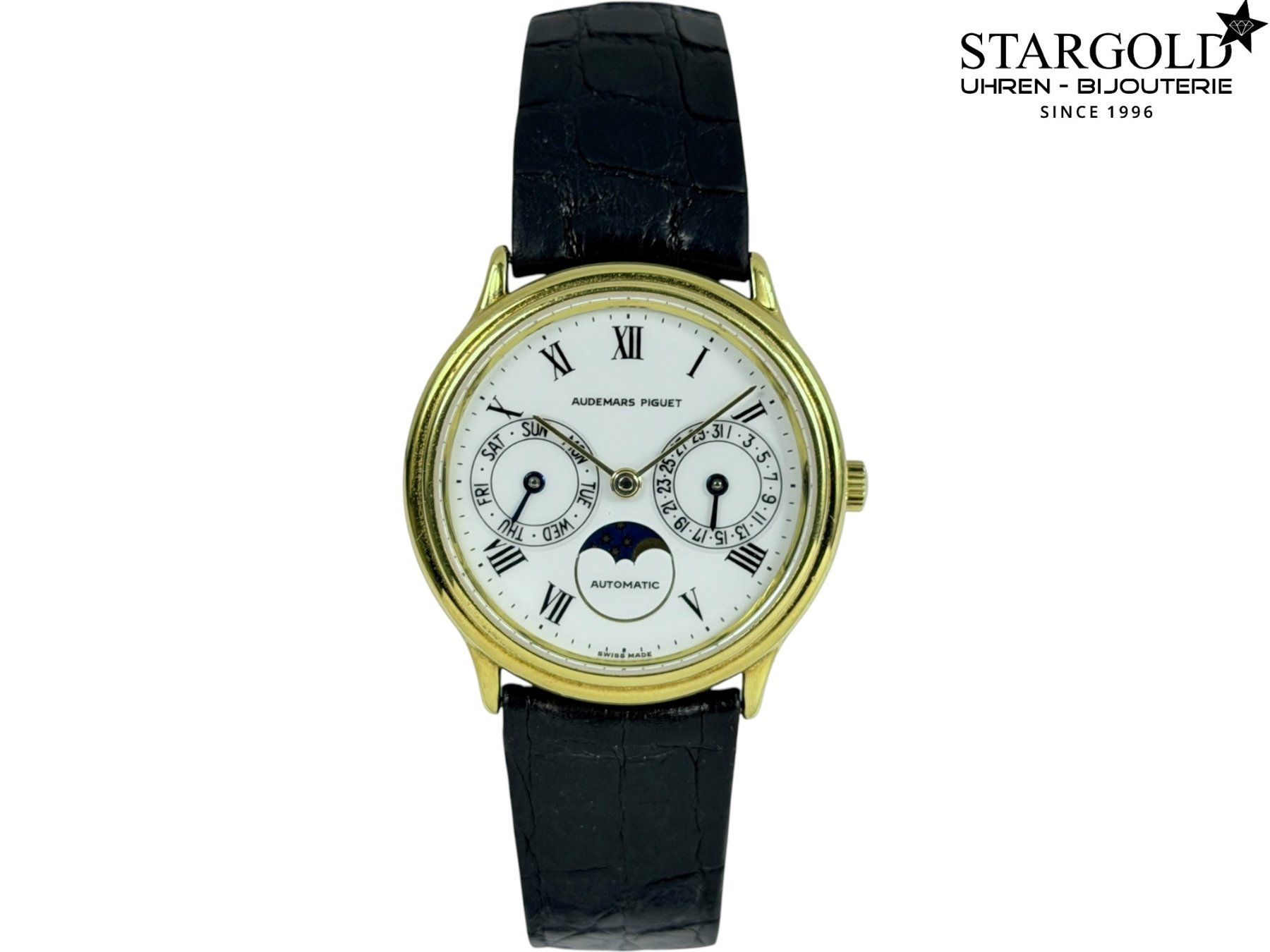 Audemars Piguet Uhren: Audemars Piguet Day-Date Moonphase - 25589BA – Gebraucht aus Zürich von Stargold-Uhren