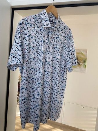 OLYMP Luxor Comfort Fit Hemd marine, Bedruckt