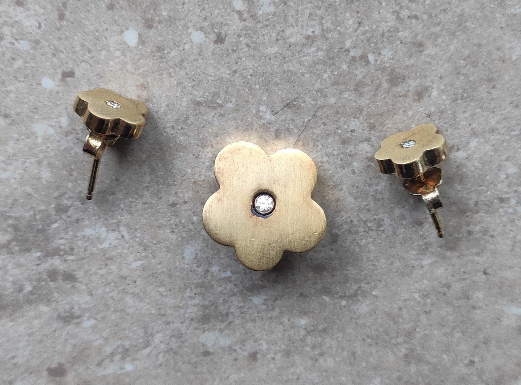Anhänger: Silber Set 925 (Anhänger & Ohrstecker) – Neu (gemäss Beschreibung) aus Miège von gitarro68