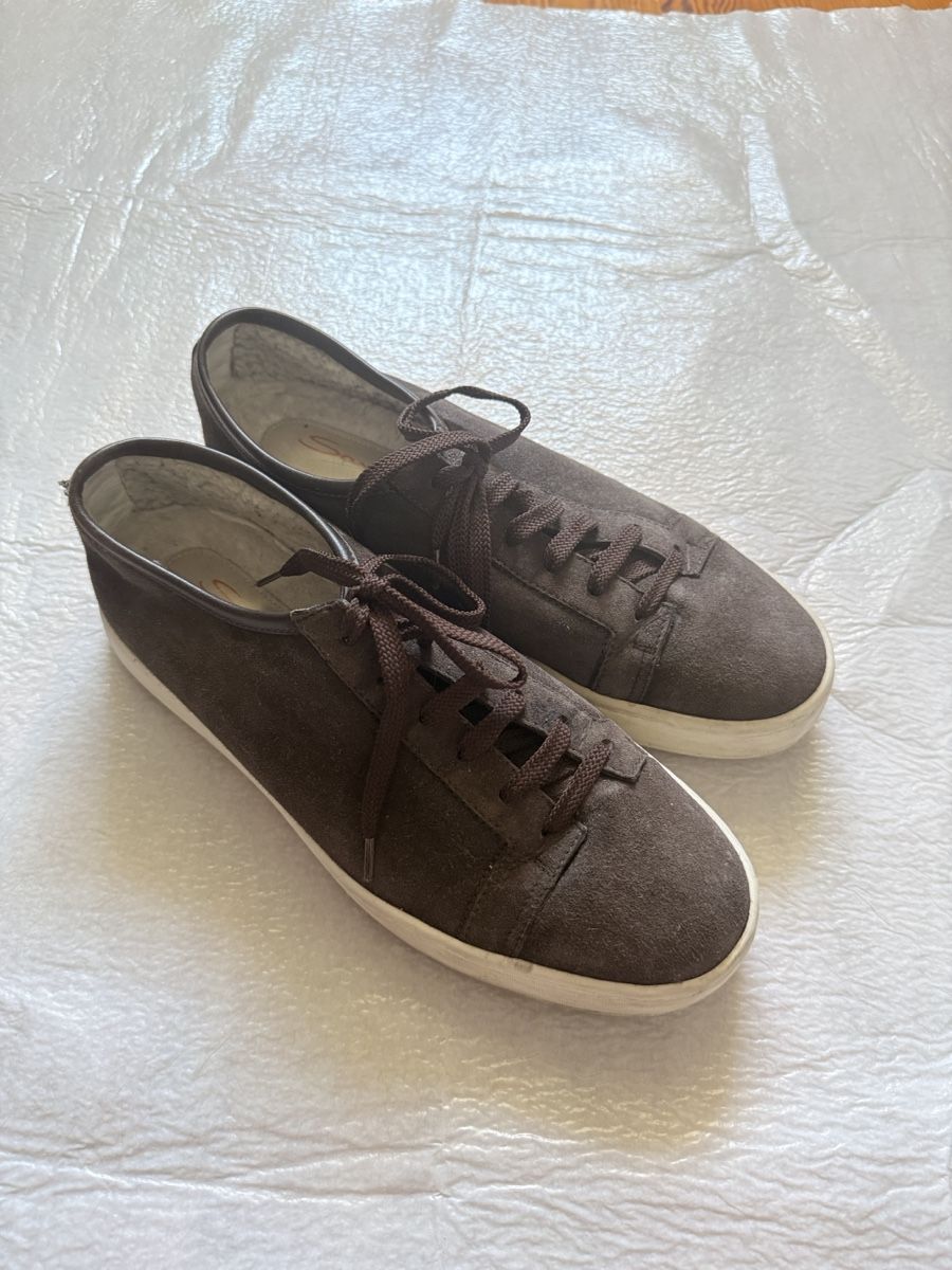 Santoni Scarpe da uomo: Baskets homme cuir marron taille 43 état d'usage – Usato da Neuchâtel venduto da elo_t7z9