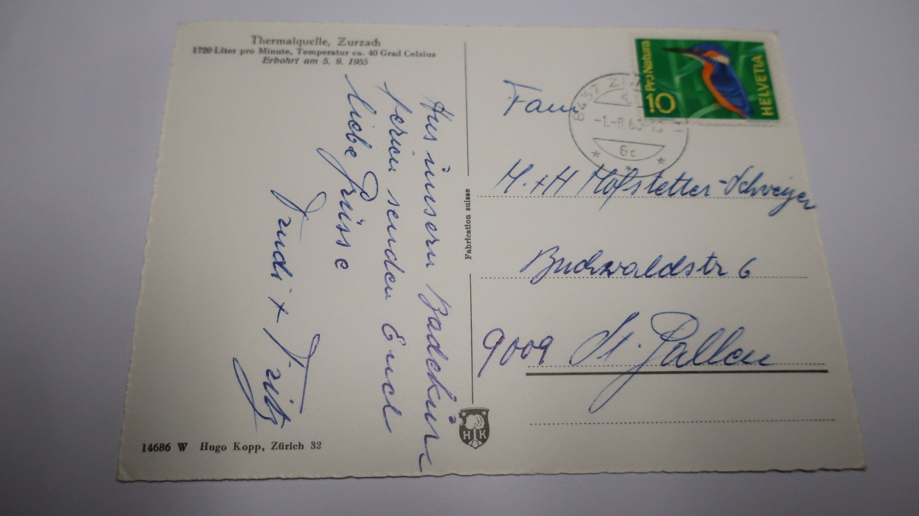Cartoline postali: Thermalquelle Zurzach Schwimmbad – Usato da Cormoret venduto da Pascalll2001 2