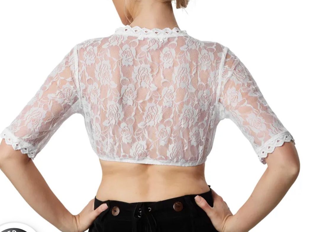 Costumi: Ausverkauf Dirndlbluse Heidi Gr. M – Nuovo e nell'imballaggio originale da Oberegg venduto da MZ_DiesundDas 1