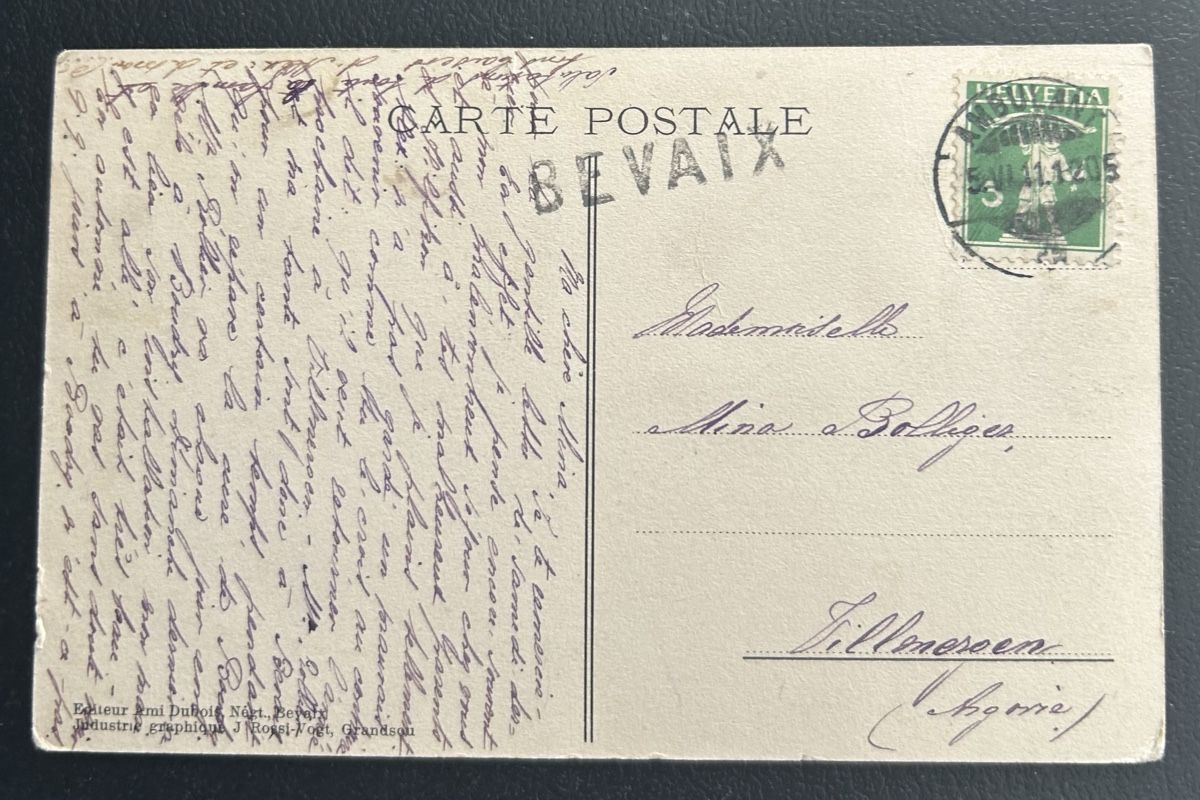 Cartoline postali: Bevaix La Gare  – Usato da Horw venduto da Tellbub 1