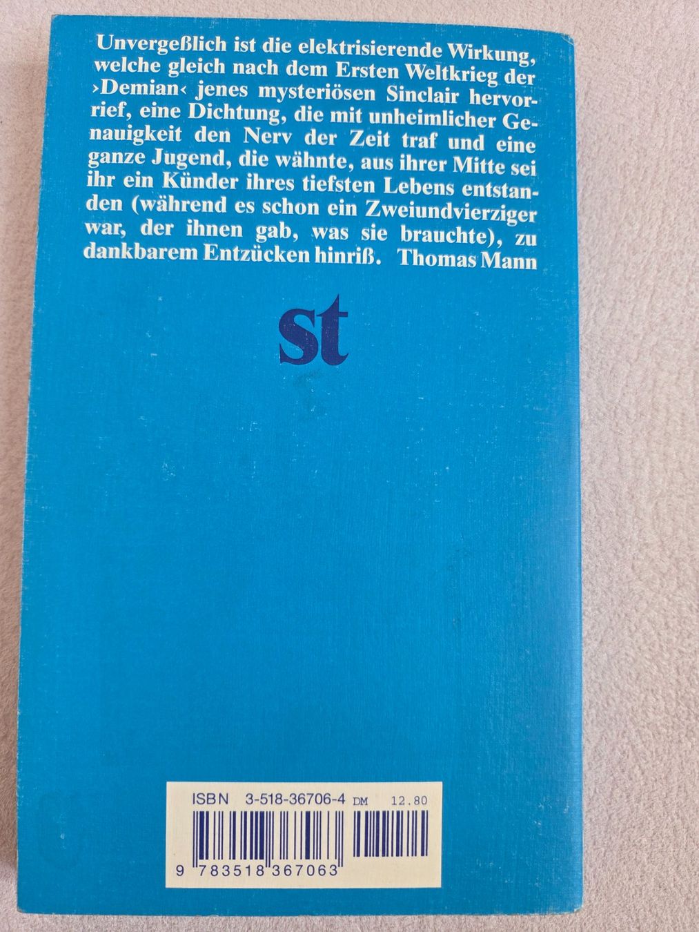 Bücher: Hermann Hesse - Demian – Gebraucht aus Bergdietikon von Tanne_10 1