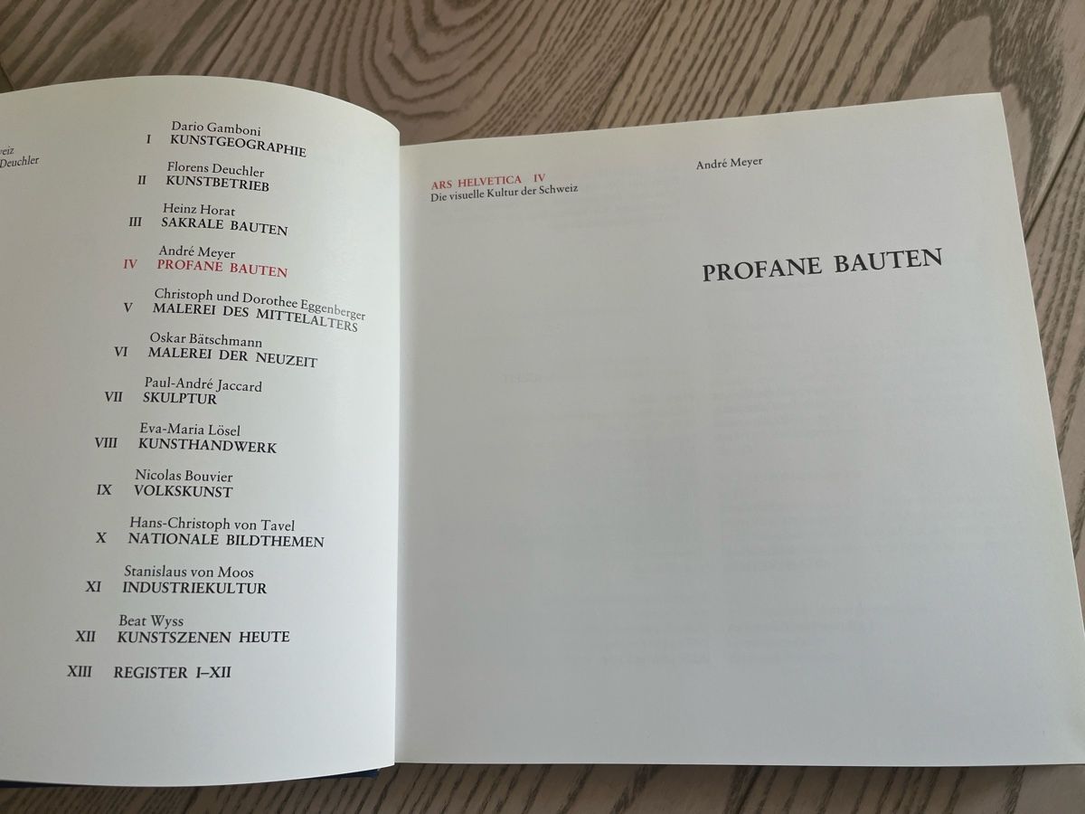 Libri: Ars Helvetica : Profane Bauten  – Usato da Romanshorn venduto da Apfelschuss 1