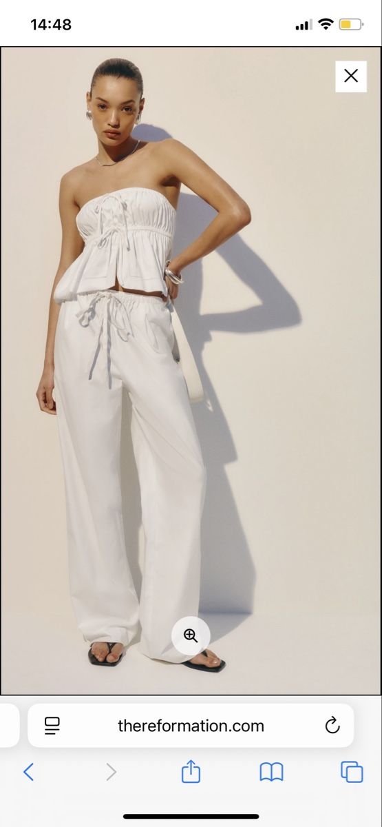 Reformation Pantaloni: Reformation Baumwollenhose – Nuovo (secondo la descrizione) da Zürich venduto da katrino01